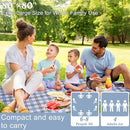 Extra Large Picnic Blanket 80''x 80'' Waterproof Foldable Picnic Mat for Beach, 5-Layer Outdoor Blanket for 6 to 8 Adults,Camping Grass Lawn Park Accessories Couple Park Wedding Registry(Grey) by TinyTreasures Baby Boutique
