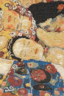 C Charlotte Home Furnishings Inc Virgin Faces Belgian Cushion Cover | Pure Cotton Decorative Cushion Case | Cushion Cover for Indoor Use | 17x17 Inch Cushion Cover for Living Room I by Gustav Klimt by CozyNest Decor