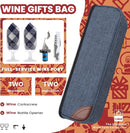 ALLCAMP Wine Bag - Insulated Cooler Bag with Wine Glasses, Bottle Opener & Wine Accessories for Wine Lovers - Portable Wine Gift Bag for Travel, Picnics, and Gift Ideas(Blue) by TinyTreasures Baby Boutique