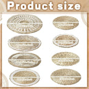 Xuhal Set of 8 Hanging Woven Wall Basket Handmade Decorative Rustic Boho Basket Decor Handcrafted Wicker Round Seagrass Wall Art for Home Kitchen Farmhouse Table Living Room by GreenHaven Gardens