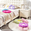 Dusty Rose Flower Pillow, Cute Decorative Flower Shaped Throw Pillow with Faux Rabbit Fur, 19.6" Soft Flower Plush Throw Pillow Floor Pillows Room Décor for Bedroom Living Room by TinyTreasures Baby Boutique