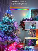 Brizled Smart RGB Fairy Lights Pro, 66FT 200 LED Orange Purple Halloween String Lights, Color Changing Christmas Fairy Light App Controlled, Dimmable Tree Light Music Sync Work with Google Home Alexa by TinyTreasures Baby Boutique