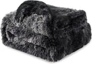 Bedsure GentleSoft Fluffy Tie Dye Black Blankets Queen Size for Bed, Thick Sherpa Faux Fur Fleece Fuzzy Plush Winter Warm Soft Queen Blankets, Black Bedroom Decor Cozy Gifts for Women Men, 90x90 by CozyNest Decor