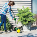 EJWOX Garden Pot Mover with Adjustable Handle - Heavy Duty Plant Dolly Caddy with Sturdy Flat-Free Wheels and Gripping Suction Cups, Max 165 Lbs Weight Capacity by GreenHaven Gardens
