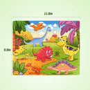 SYNARRY Wooden Jigsaw Puzzles for Kids Age 3-5 Year Old, 4 Pack 24-40 Pieces Preschool Educational Learning Toys Gift Set for Children Boys and Girls, Sea Life, Insects, Animals, Dinosaurs Themes by TinyTreasures Baby Boutique