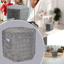 Hexagon Pouf Ottoman Stuffed with 2 Pockets & Handle, Comfort Corduroy Poufs, Non-Slip Foot Stool Storage Ottoman, Foam Floor Poufs Foot Rest for Couch, Bedroom (Gray) by CozyNest Decor