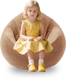 ENBAOHUI Bean Bag Chairs for Kids Memory Foam Comfoy Chair with Filling Sofa Lounge Caramel by TinyTreasures Baby Boutique