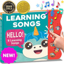 Learning Songs: Musical Toys & Interactive Sound Book for Toddlers 1-3, Baby’s First Year Music Book Gift, Singing Book for 1 Year Old Toddler & Kids, Nursery Rhymes Musical Books for Baby & Children by TinyTreasures Baby Boutique
