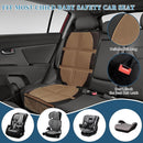 Car Seat Protector, 2 Pack Baby CarSeat Covers with Mesh Pockets & Non-Slip Backing 600D Durable Seat Protectors Under Car Seat for Baby (Black & Brown, Large) by TinyTreasures Baby Boutique