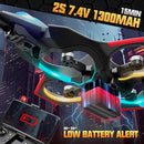 BEZGAR Brushless RC Plane with Camera | 2.4GHZ Remote Control Airplane, 6-axis Gyro Drones for Kids, RC Helicopter, 360°Flip Jet Fighter for Beginners with LED Navigation Lights and Two Batteries by TinyTreasures Baby Boutique