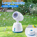 Rechargeble Bubble Machine, 270° Automatic-Rotating, 38000 Big Bubbles/min, 1000ml Large Bubble Tank, 2200mAh Battery, Bubble Maker for Kids Toddlers, Parties, Wedding, Birthday, Outdoor, White by TinyTreasures Baby Boutique