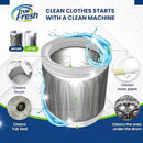 True Fresh Washing Machine Cleaner Tablets – 25-Pack Deep Cleaning for Front Loader, Top Load & HE Washers – Helps Remove Odor-Causing Residues, Pet Hair & Hard Water Buildup – Septic Safe by CozyNest Decor