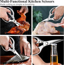35pcs Deluxe Grilling Gifts Set for Birthday Fathers Day, Stainless Steel BBQ Accessories Kit for Men Dad, Professional Grill Tools Utensils with Scissors, Meat Claws in Aluminum Case Brown by GreenHaven Gardens