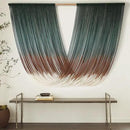 Macrame Wall Hanging Dip-Dye Green Boho Wall Decor Chic Fiber Yarn Wall Art Craftsmanship Bedroom Livingroom Nursery Apartment Home Decor 57" W x 35" L by CozyNest Decor