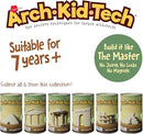 Taksa Toys Arch-Kid-Tech Ancient Mayan Pyramid Architecture STEM Building Blocks - 102-Piece Educational & Stackable Learning Set for Kids, Indoor Architectural Kit - Montessori Toys for 7+ Years Old by TinyTreasures Baby Boutique