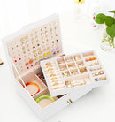 Girls Jewelry Box for Earrings Jewelry Organizer Box Teen Girls Earrings Organizer Jewelry Box Earring Holder Organizer Stud Earring Box for Girls Womens Jewelry Case Organizer White by TinyTreasures Baby Boutique
