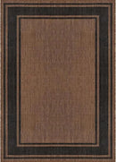 Beverly Rug Large Outdoor Rug 9x12 Modern Bordered Area Rugs for Indoor and Outdoor Patio Deck Porch Garden Waterproof Weather Sun Resistant Washable Outside Carpet (9 x 12 Gold) by CozyNest Decor