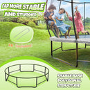 BCAN 8FT 10FT 12FT 14FT 15FT 16FT Recreational Trampoline with Enclosure for Kids Adults, ASTM Approved, Outdoor Trampolines with Ladder for Kids by TinyTreasures Baby Boutique