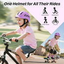 ZIFFY Kids/Toddler Bike Helmet, Adjustable, Lightweight, Safety Certified Scooter Helmet for Boys & Girls with Washable Inner Lining, 2 Sizes, 4 Colors – Fits Toddlers to Youth by TinyTreasures Baby Boutique