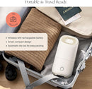 Canopy Portable Misting Humidifier - Cordless 11 HR Run Time, 500 mL, TSA Approved Travel Humidifier - Alleviate Symptoms of Allergies, Flu, Cold, Dry Skin - Includes Aroma & Adapter - Moonstruck by TinyTreasures Baby Boutique