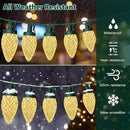 C9 LED Christmas Lights, 34FT 50 Bulbs Outdoor Christmas Decorations for House Waterproof String Lights Extendable Green Wire Fairy Lights for Patio Xmas Garden Party Wedding Holiday Indoor Warm White by GreenHaven Gardens