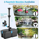 Pond Filter with Fountain Pump Kits, 660GPH Pond Pump and Filter Kit with 50W Submersible Water Pump, Pond Filters for Outdoor Ponds Clean Koi Pond Filter by GreenHaven Gardens