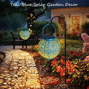 Outdoor Solar Big Lanterns Waterproof, Go2garden Gifts for Women Mom Garden Yard Decor Lights for Patio, Yard, Party Ornaments,Birthday Mothers Day Gifts for Grandma (1 Pack, Teal Blue) by GreenHaven Gardens