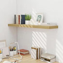 Fun Memories 48 Inch Floating Shelves for Wall - 10 Inch Deep Fireplace Mantel Shelf - Wood Floating Shelves for Wall - Large Storage Shelves Wall Mount for Living Room & Bedroom - Oak - Set of 1 by CozyNest Decor