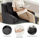 Oversized Accent Chair, Modern Boucle Armchair with Wood Legs, Modern Reading Chair with Thick Cushion, Comfy Chairs for Living Rooms, Bedrooms, Reading nooks and Apartments by CozyNest Decor