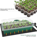 MIXC Seedling Trays Seed Starter Tray, 5-Pack Mini Propagator Plant Greenhouse Grow Kit with Humidity Vented Domes and Base for Seeds' Starting (40 Cells Per Tray, Total 200 Cells), Green by GreenHaven Gardens
