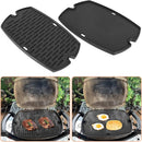 7582 Cast Iron Griddle for Weber Q1000 Grill, for Weber Q100 Q1000 Q1200 Q120 Q140 Q1400 Grill Parts, for 7582 Grate 6558 Full Size Griddle Inserts, Baby Q Replacement, Flat Top Plate Accessories by GreenHaven Gardens