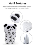 Giftty Baby Teething Mitten Panda Hand Teether Soothing Glove Wearable Teething Toy with Crinkle Sound, Multi Textured for Infants 3-12M (1 Pair) by TinyTreasures Baby Boutique