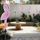 Solar Flamingo Garden Light 2Pack,Solar Outdoor Garden Decoration,Pink Neon Flamingo Solar Lights,Christmas Outdoor Decoration,Waterproof Garden Outdo (2pcs - Neon Flamingo) by GreenHaven Gardens