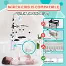 EVERLOVE Montessori Mobile Baby for Crib (TINITIGIES) - Digital Music Box with 12 lullabies & 3 Modes (Rotating only, Music only, or Both) - Black and White Baby Mobile for Boys & Girls by TinyTreasures Baby Boutique