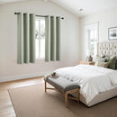MIULEE Sage Green Blackout Curtains - Thermal Insulated Bedroom Curtains Room Darkening Drapes for Living Room Kitchen Grommet Top Light Blocking Window Treatment, 40 x 50 Inches Long, 2 Panels by TinyTreasures Baby Boutique