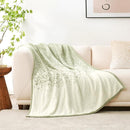 Snuggle Sac Sage Green Bedding Blanket Twin Size for Bed and Sofa, Reversible Super Soft Warm Cozy Knit Blankets Fuzzy Plush, Ombre Green, 60x80 inches by TinyTreasures Baby Boutique
