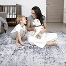 8x10 Area Rug Living Room Rug: Washable Modern Abstract Soft Thin Rug Indoor Floor No Slip Stain Resistant Carpet for Bedroom Dining Room Farmhouse Nursery Home Office - Grey by TinyTreasures Baby Boutique