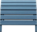SERWALL Folding Adirondack Footrest Without Assembly, All Weather Use Adirondack Footstool, Blue by GreenHaven Gardens