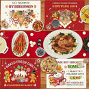 Gingerbread Christmas Placemats Set of 6 Gingerbread Candy Plastic Table Mats Hot Cocoa Place Mats Xmas Gnome Tree Washable Table Decoration for Indoor Outdoor Party Kitchen Dining by CozyNest Decor