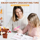 Mewaii Crochet Kit for Beginners Level 3 with 40% Extra Eco-Friendly Pre-Started Easy Yarn, Step-by-Step Video Tutorials for Adults and Kids (Hug Highland Cow) by TinyTreasures Baby Boutique