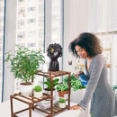 XXXFLOWER Plant Stand Indoor Outdoor 3 Tiers Wood Plant Shelf for Multiple Plants ，Large Plant Rack for Window Garden Balcony Patio Porch Living Room by GreenHaven Gardens