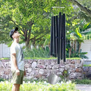 ASTARIN 78 Inch Wind Chimes for Outside with 6 Tubes Tuned Relaxing Melody, Extra Large Wind Chimes Outdoor Deep Tone for Patio, Backyard, Garden, and Outdoor Decor,Black by CozyNest Decor