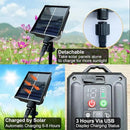 New Upgraded Solar Garden Lights, 6 Pack 48 LED Solar Firefly Lights Outdoor Waterproof, Solar & USB Charging, 8 Modes Swaying Light for Yard Pathway Patio Landscape Outdoor Decoration Lights by GreenHaven Gardens