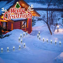 C9 Christmas Pathway Lights, 38FT C9 Christmas Pathway String Lights with 25 Clear LED Light Bulbs and Stakes for Outdoor Walkway Driveway Backyard Christmas Decorations by GreenHaven Gardens
