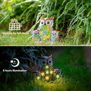Solar Garden Statue Lights Owl Figurine with LED Lights, Outdoor Garden Succulent Ornaments Christmas Gift Waterproof Decoration for Outside Patio Yard Lawn Decor by GreenHaven Gardens