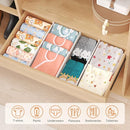 Lifewit 9 Pack Drawer Dividers 4" High, 13.8-22.5" Dresser Drawer Divider, Adjustable Drawer Organizers for Clothes, Plastic Drawers Separators for Dresser, Bedroom, Bathroom, Kitchen, Office