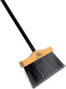 10” Upright Broom with 2 Piece Black Steel Threaded Handle by CozyNest Decor