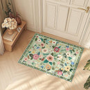 Floral 2x3 Area Rug Machine Washable Soft Print Boho Carpet Non Slip Doormat Low Pile Flower Area Rugs for Living Room Bedroom Nursery Kitchen Dining Room Indoor-Light Green by TinyTreasures Baby Boutique