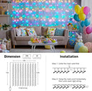 JMEXSUSS 300LED Easter Decorations Curtain Lights with Remote, 9.8x9.8ft Easter Sting Lights Plug in for Bedroom Wall Window Party Backdrop Porch Patio Garden Yard Indoor Outdoor Decor by CozyNest Decor