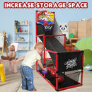 AOKESI Arcade Basketball Game Set Indoor for Kids Basketball Hoop Outdoor Sports Play Toy for Toddler Boys Girls 3-5 6-7 8-12 Years Old Adjustable Height with 4 Balls by TinyTreasures Baby Boutique